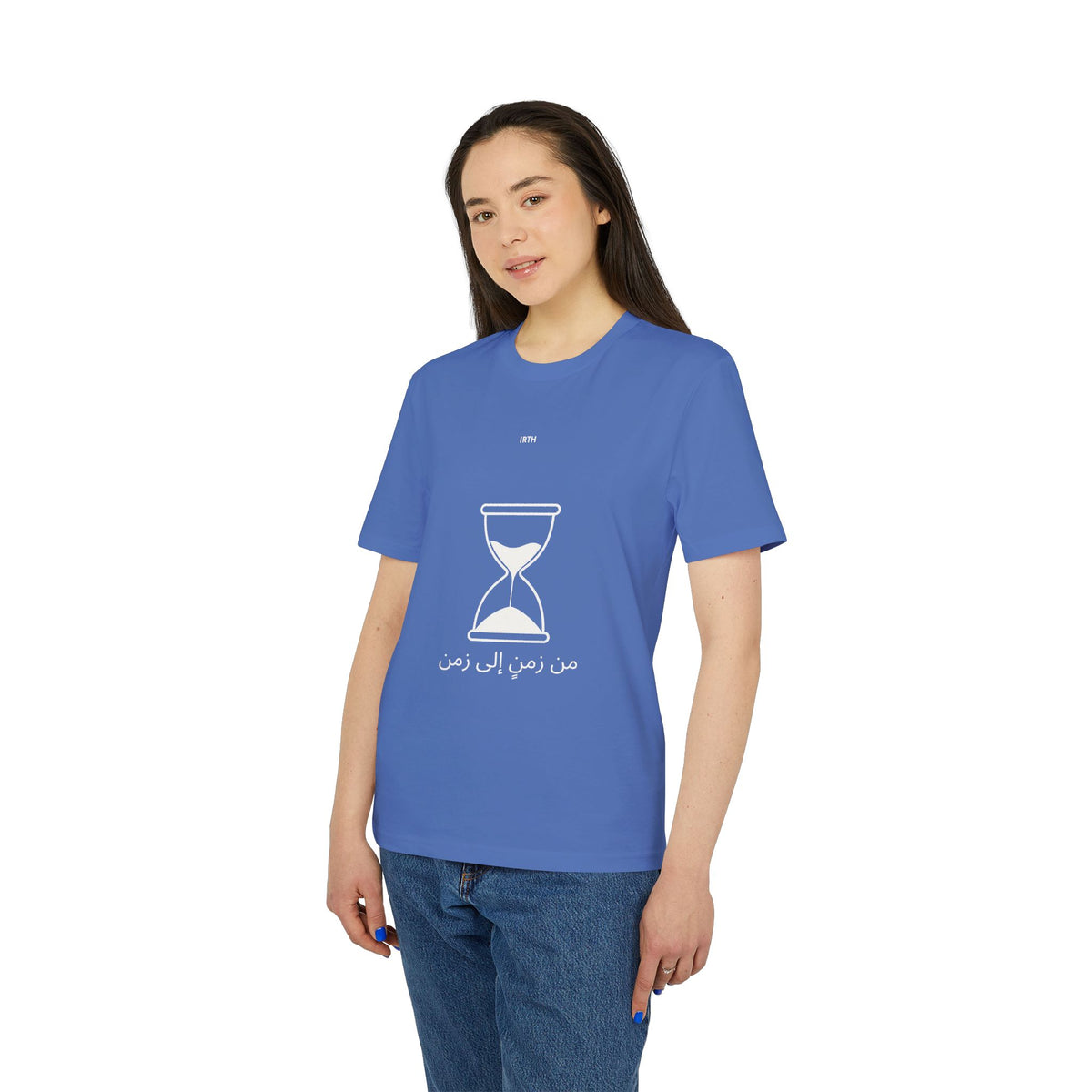 Hourglass Graphic T-Shirt – Minimalist Time Design - من زمنٍ إلى زمن