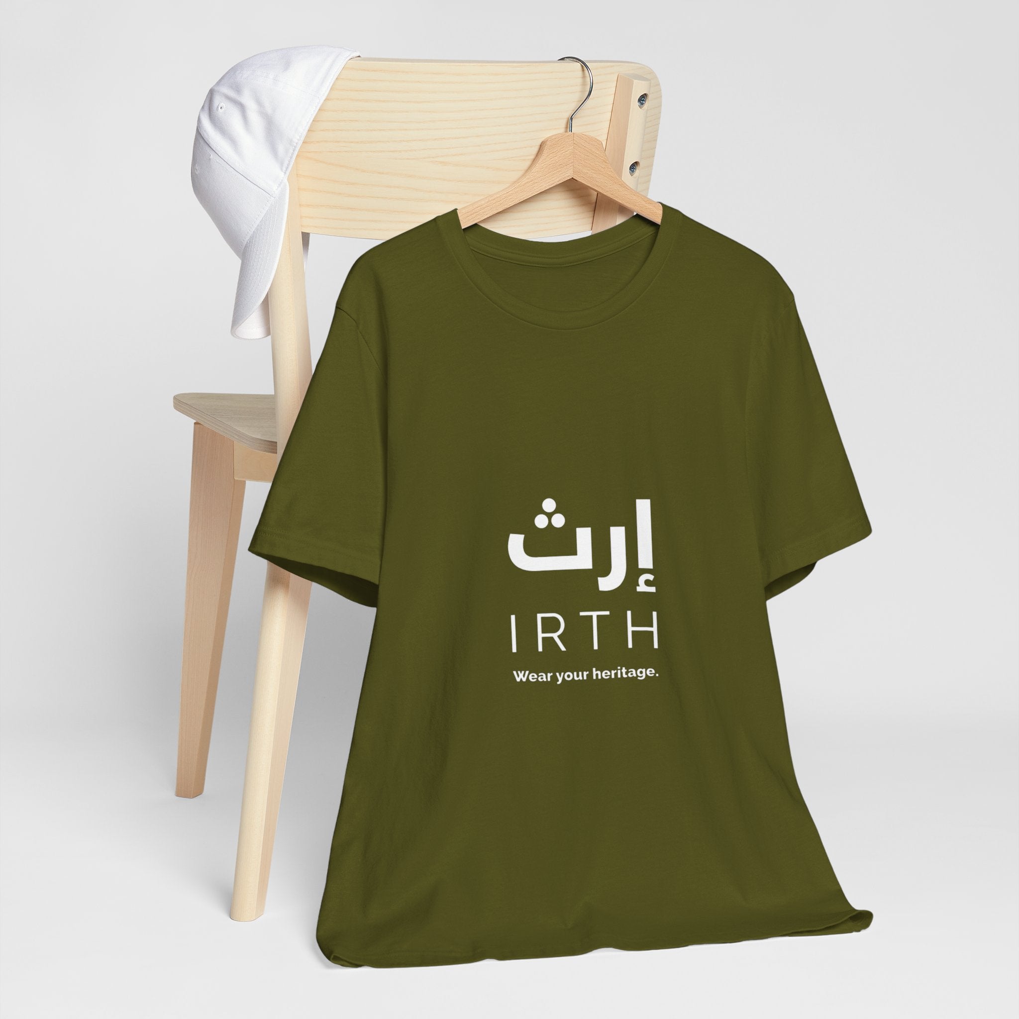 Arabic T‑Shirt — "ليس المهم أن تمر بل أن تترك أثرا" - Circle Design - Legacy Collection