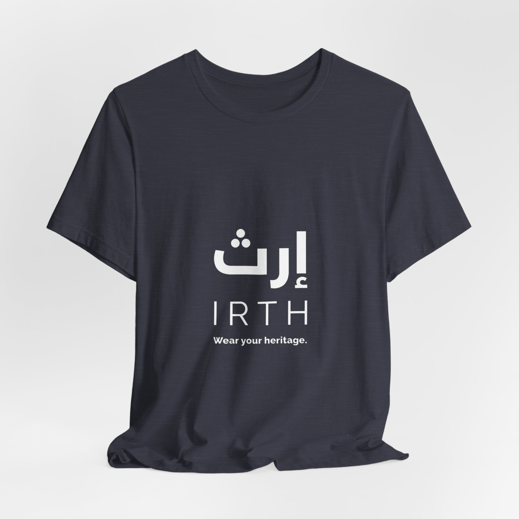 Arabic T‑Shirt — "ليس المهم أن تمر بل أن تترك أثرا" - Circle Design - Legacy Collection