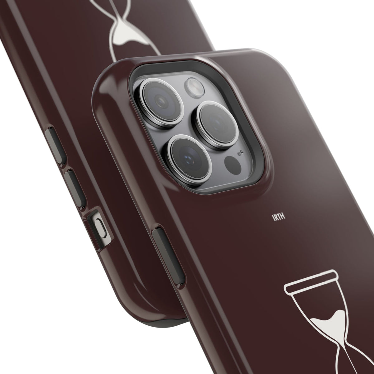 Magnetic Phone Case — Hourglass Design with Arabic "من زمن إلى زمن"