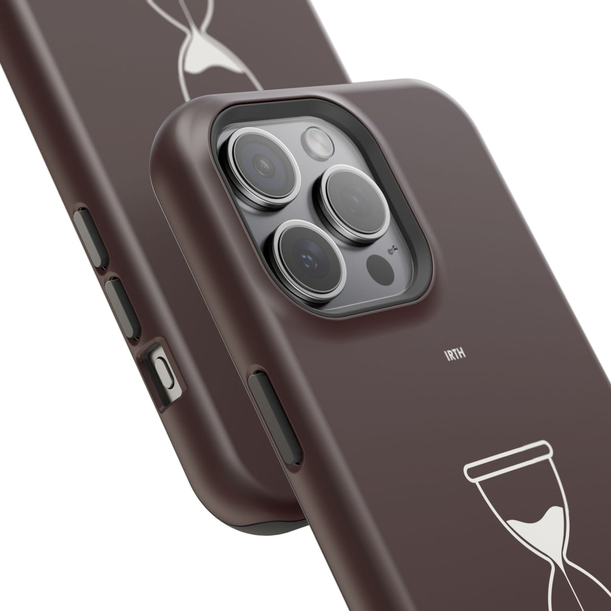 Magnetic Phone Case — Hourglass Design with Arabic "من زمن إلى زمن"