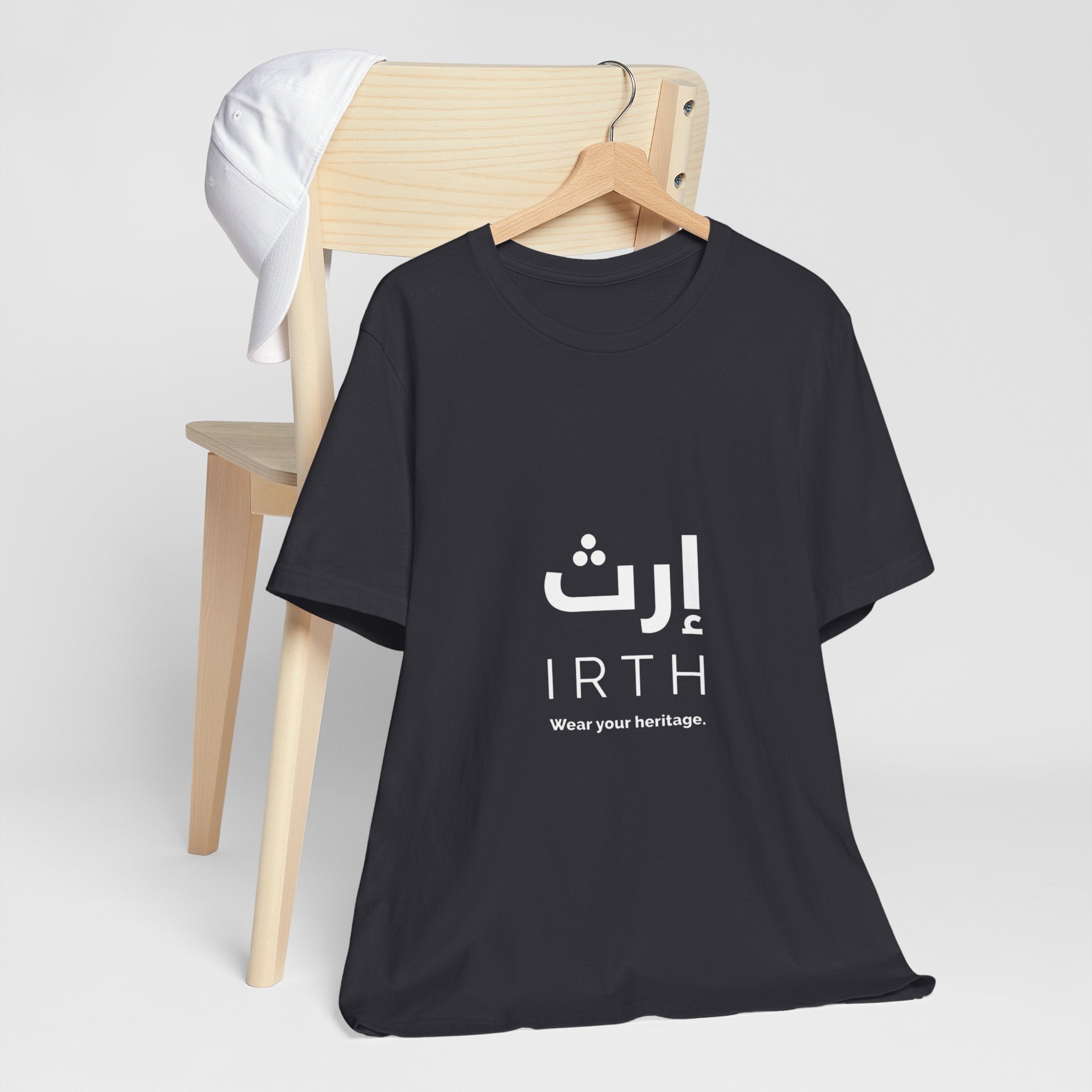 Arabic T‑Shirt — "ليس المهم أن تمر بل أن تترك أثرا" - Circle Design - Legacy Collection
