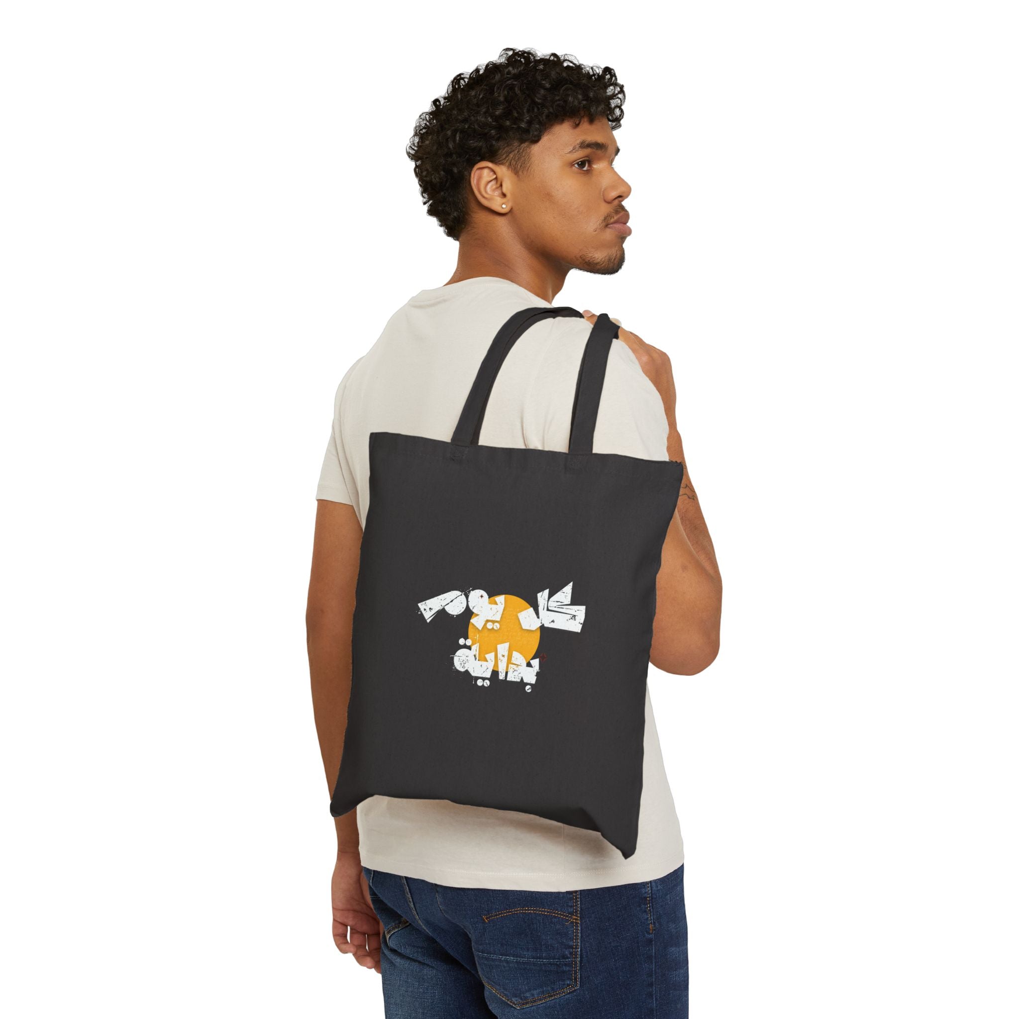 Every Day Is a New Beginning Cotton Canvas Tote - Arabic حقيبة حمل قماشية قطنية "كل يوم بداية جديدة"