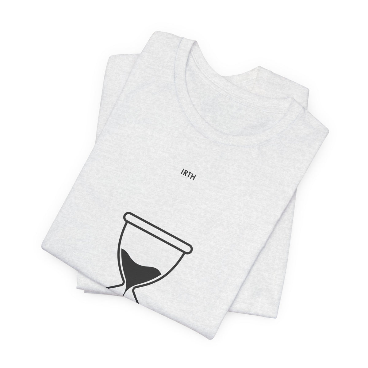 Arabic Hourglass T‑Shirt — من زمن إلى زمن Minimalist Tee