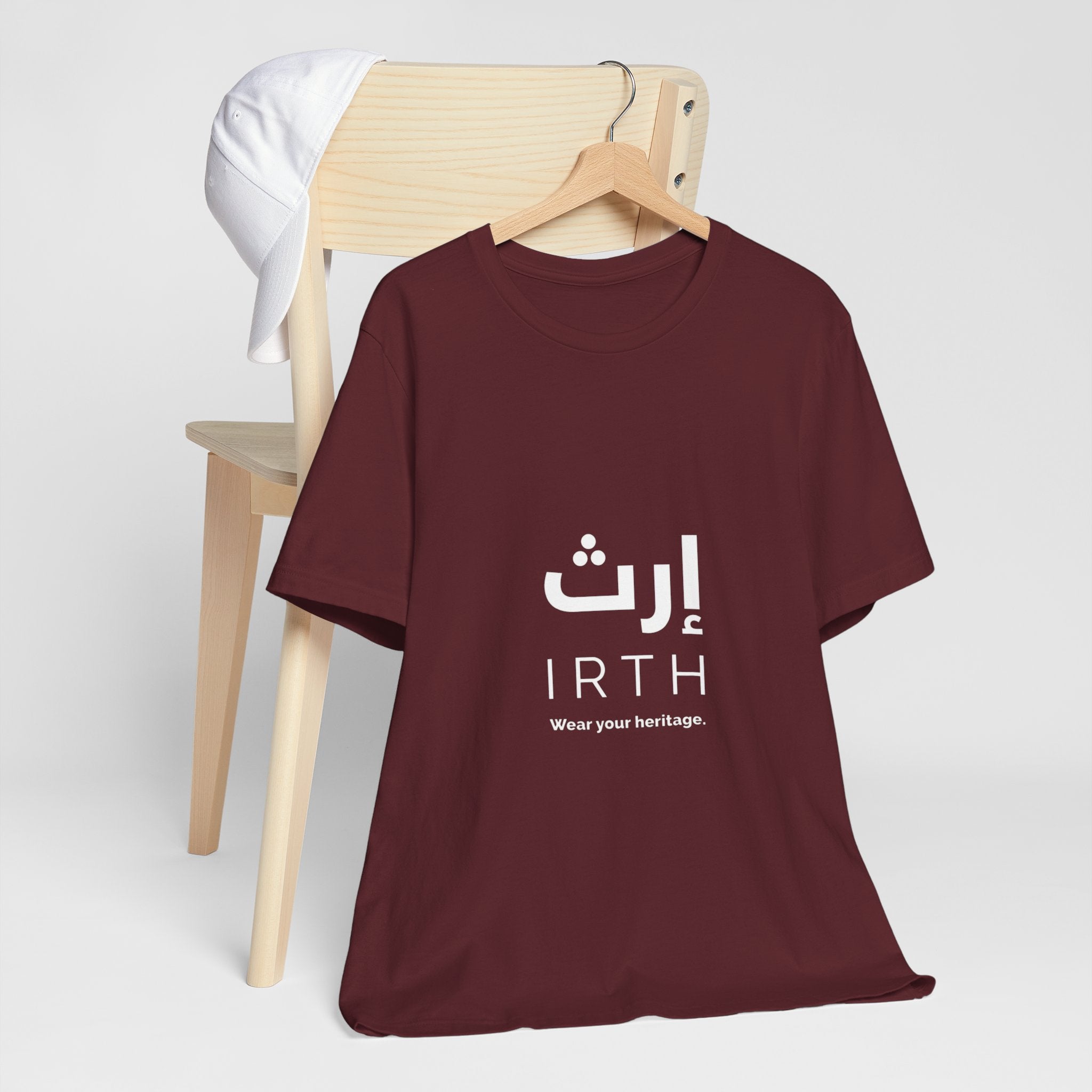 Arabic T‑Shirt — "ليس المهم أن تمر بل أن تترك أثرا" - Circle Design - Legacy Collection