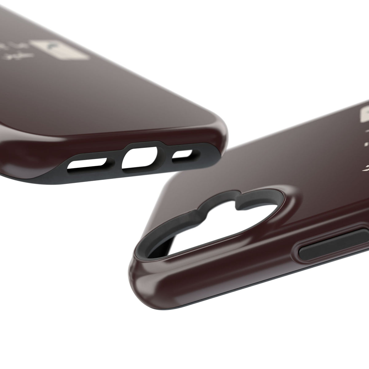 Persian Text Magnetic Impact-Resistant Phone Case — "ما بقی منت... خبر نترک" Minimal Brown