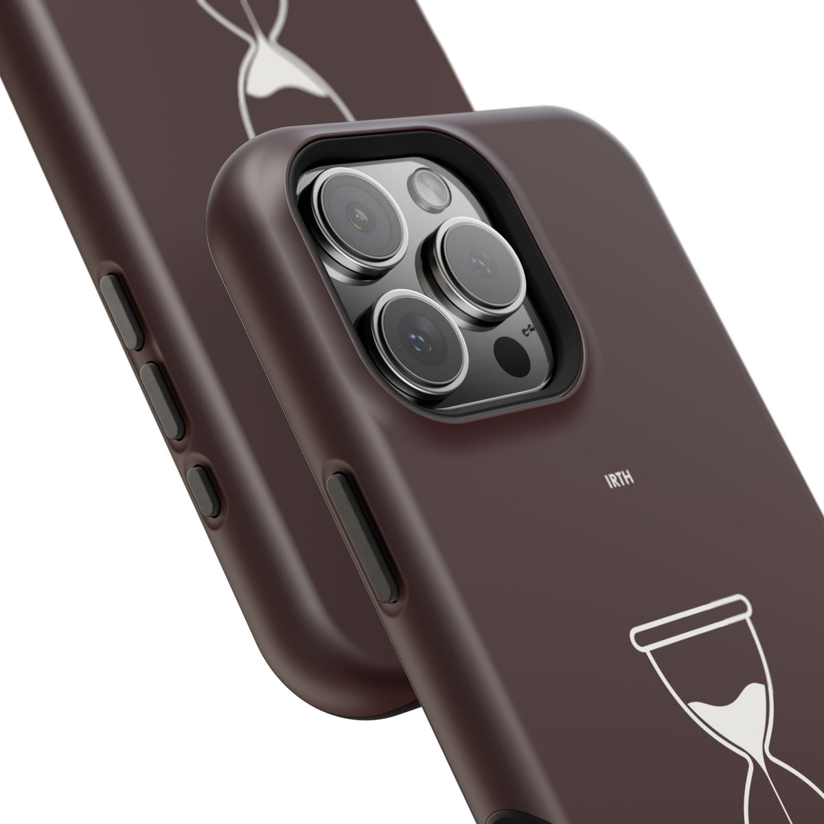 Magnetic Phone Case — Hourglass Design with Arabic "من زمن إلى زمن"