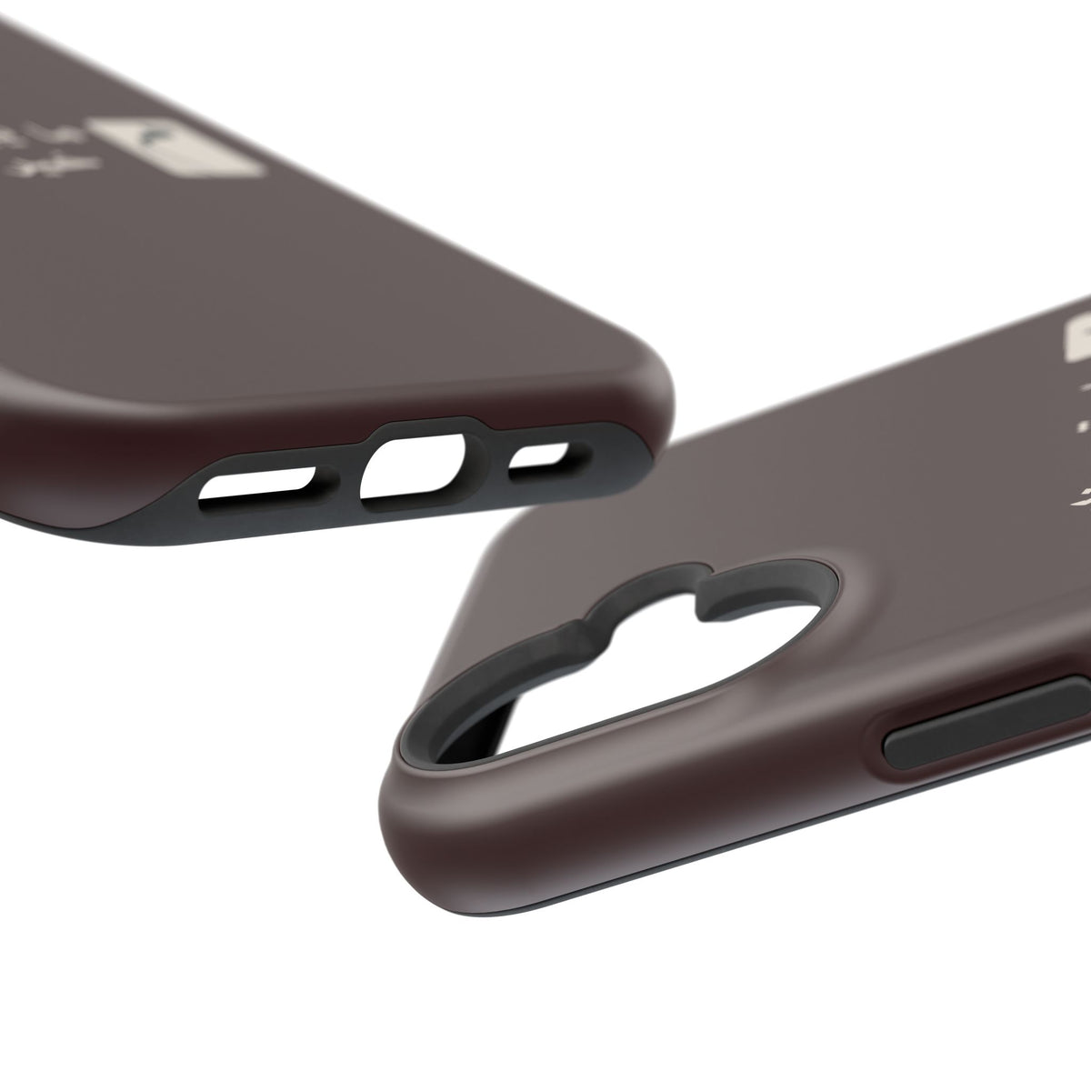 Persian Text Magnetic Impact-Resistant Phone Case — "ما بقی منت... خبر نترک" Minimal Brown