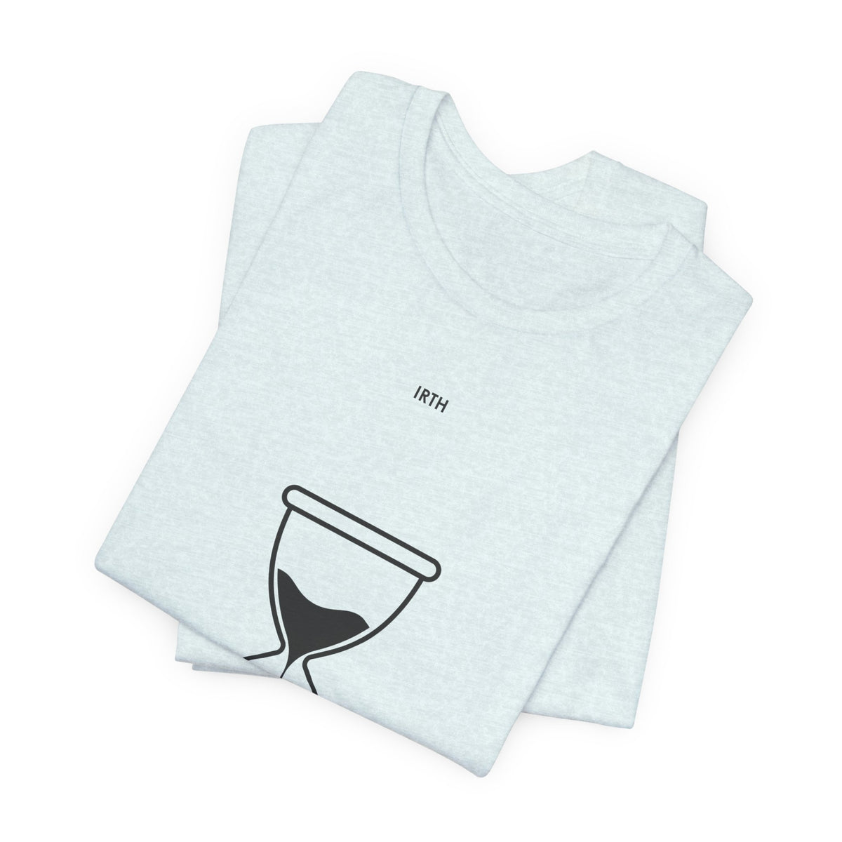 Arabic Hourglass T‑Shirt — من زمن إلى زمن Minimalist Tee