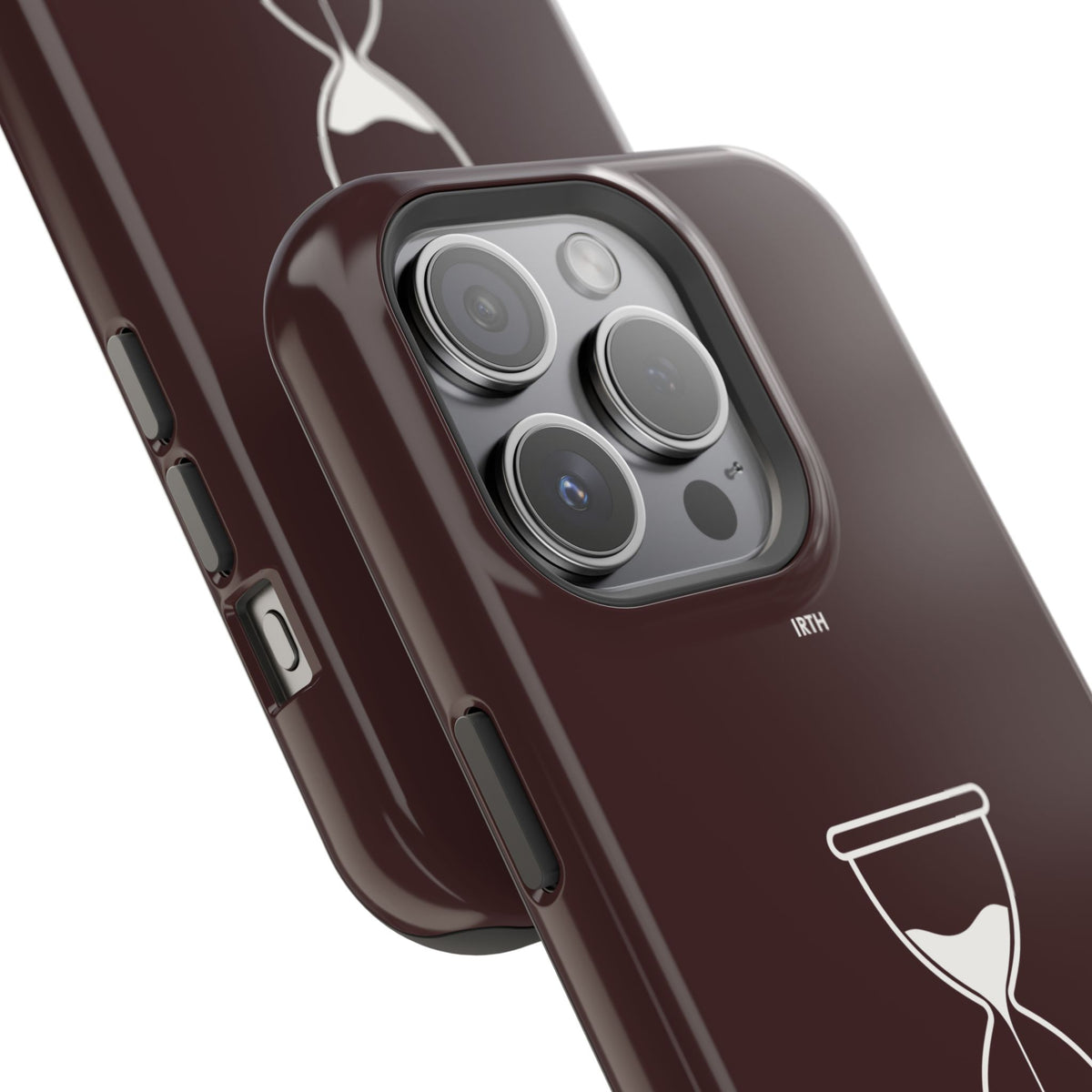 Magnetic Phone Case — Hourglass Design with Arabic "من زمن إلى زمن"