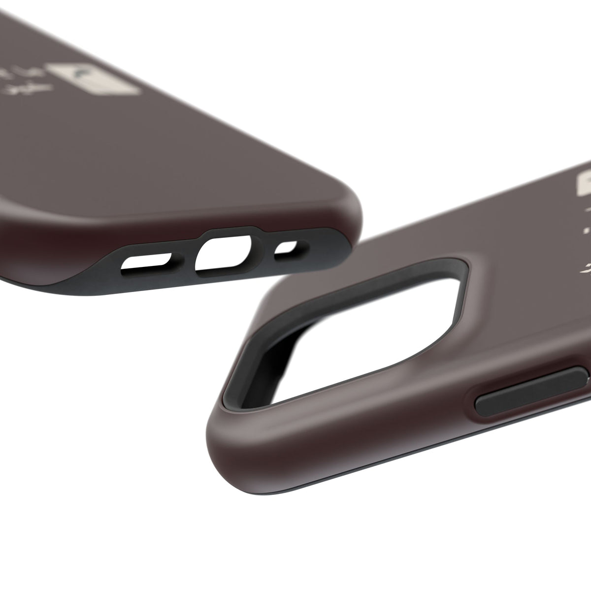 Persian Text Magnetic Impact-Resistant Phone Case — "ما بقی منت... خبر نترک" Minimal Brown