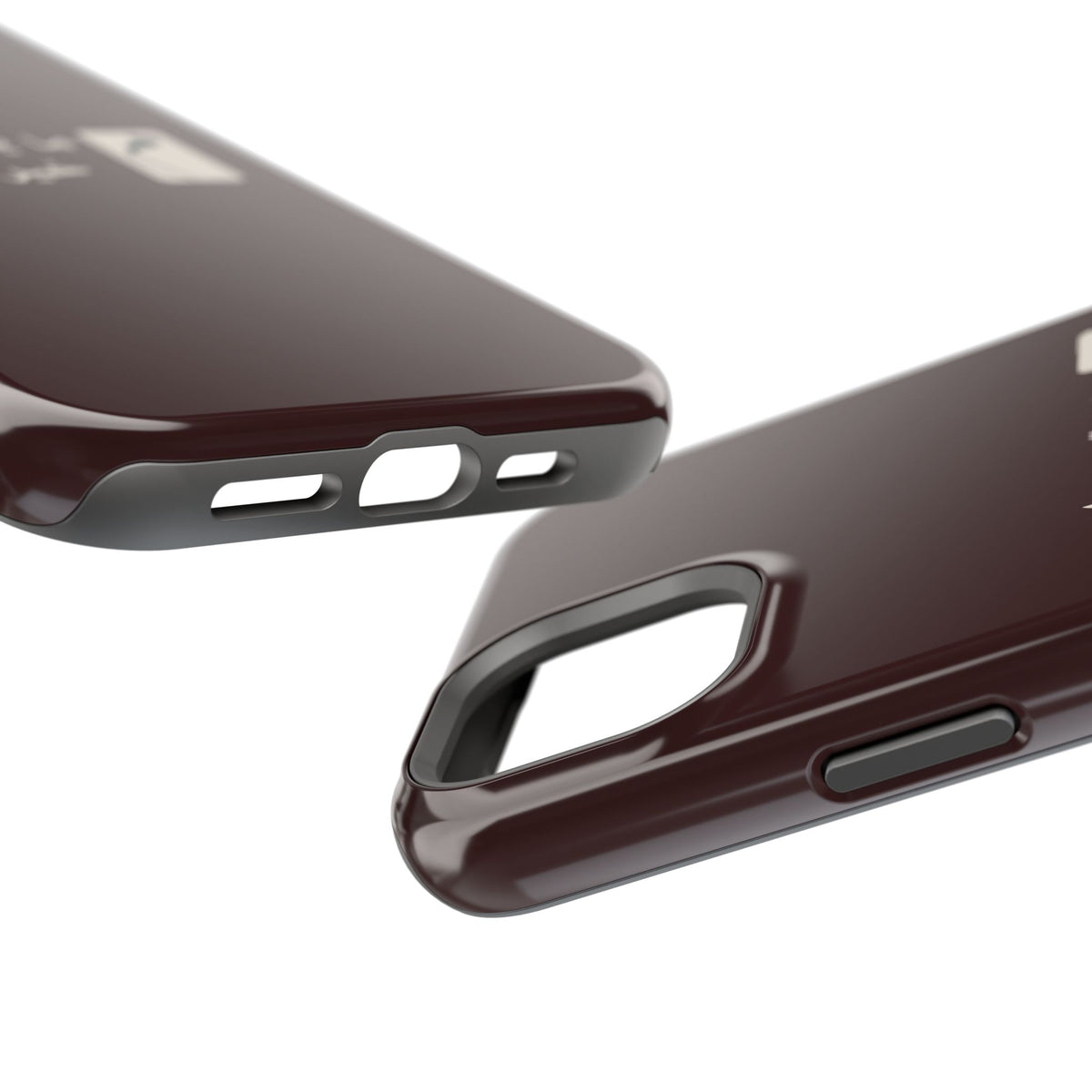 Persian Text Magnetic Impact-Resistant Phone Case — "ما بقی منت... خبر نترک" Minimal Brown