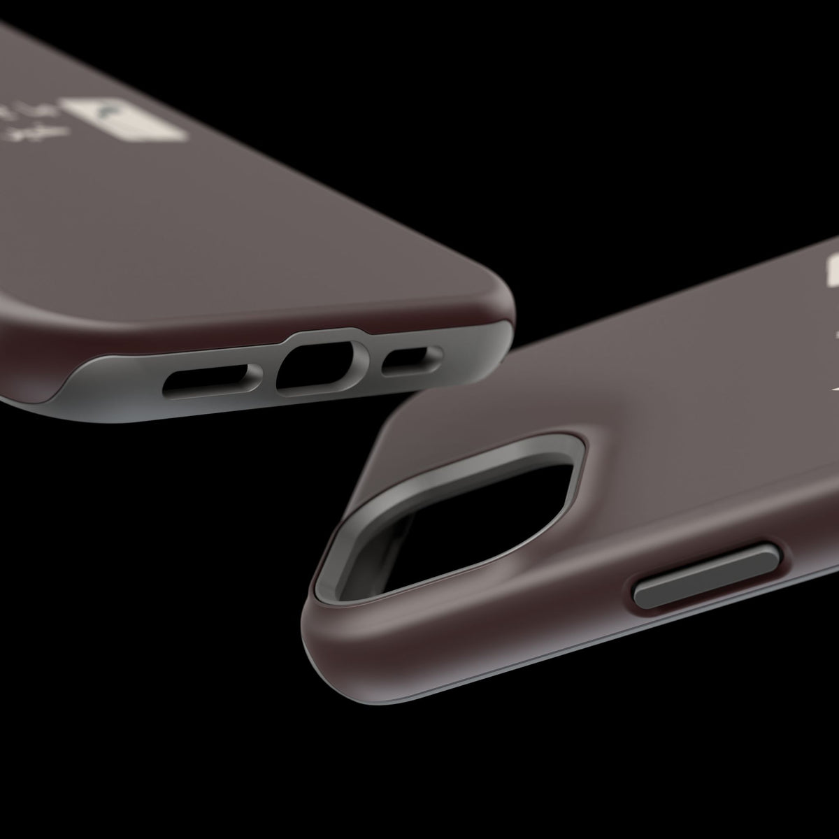 Persian Text Magnetic Impact-Resistant Phone Case — "ما بقی منت... خبر نترک" Minimal Brown