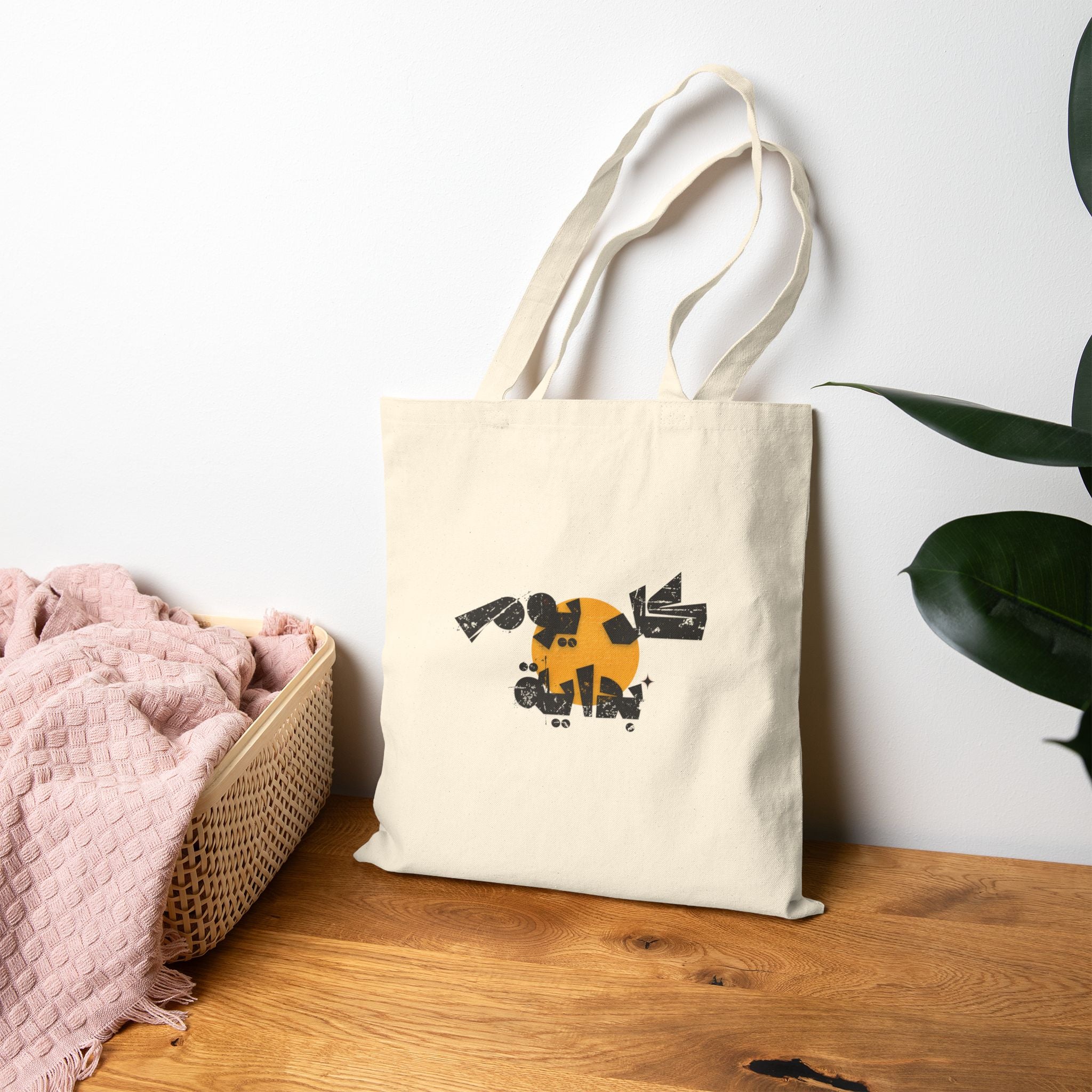 Every Day Is a New Beginning Cotton Canvas Tote - Arabic حقيبة حمل قماشية قطنية "كل يوم بداية جديدة"