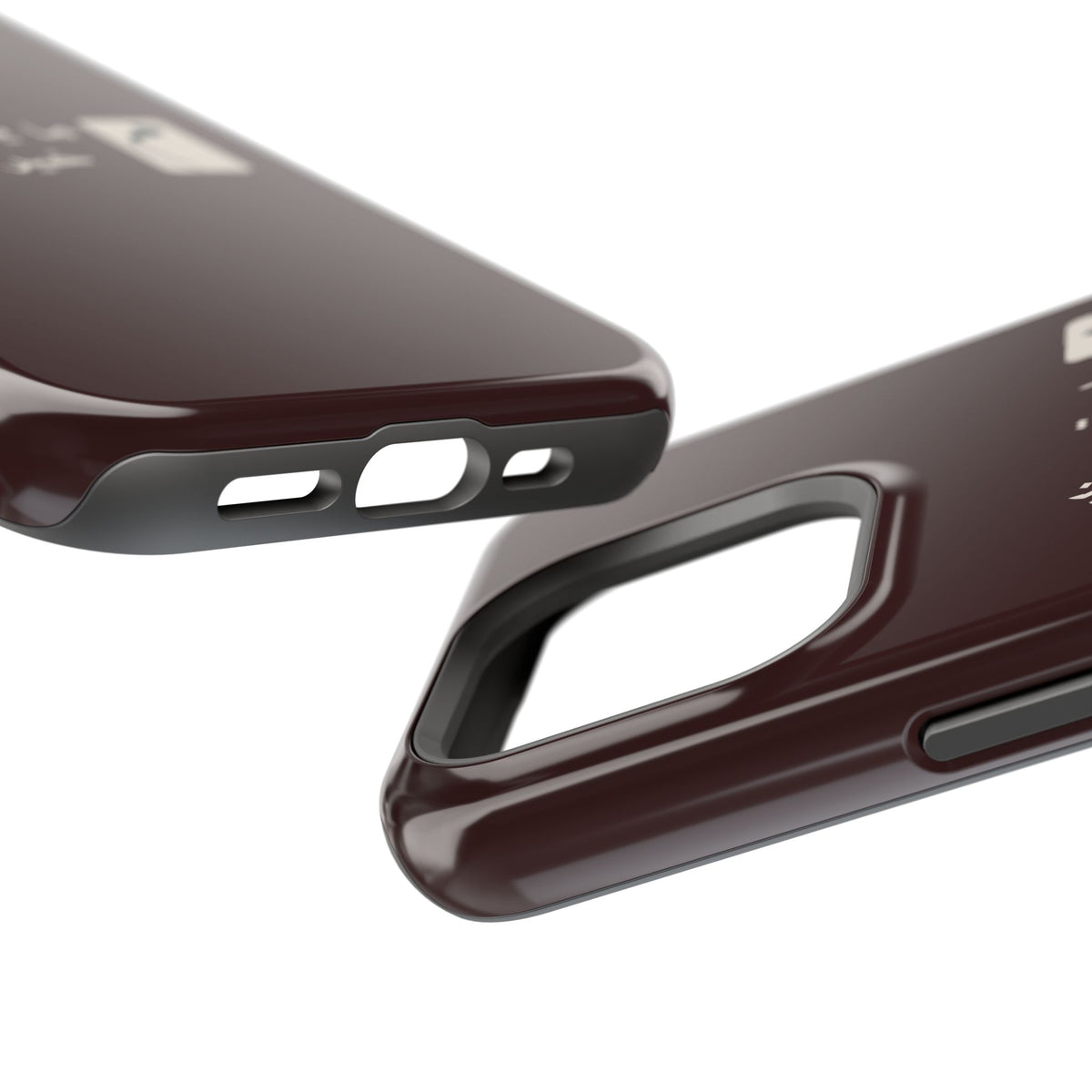 Persian Text Magnetic Impact-Resistant Phone Case — "ما بقی منت... خبر نترک" Minimal Brown