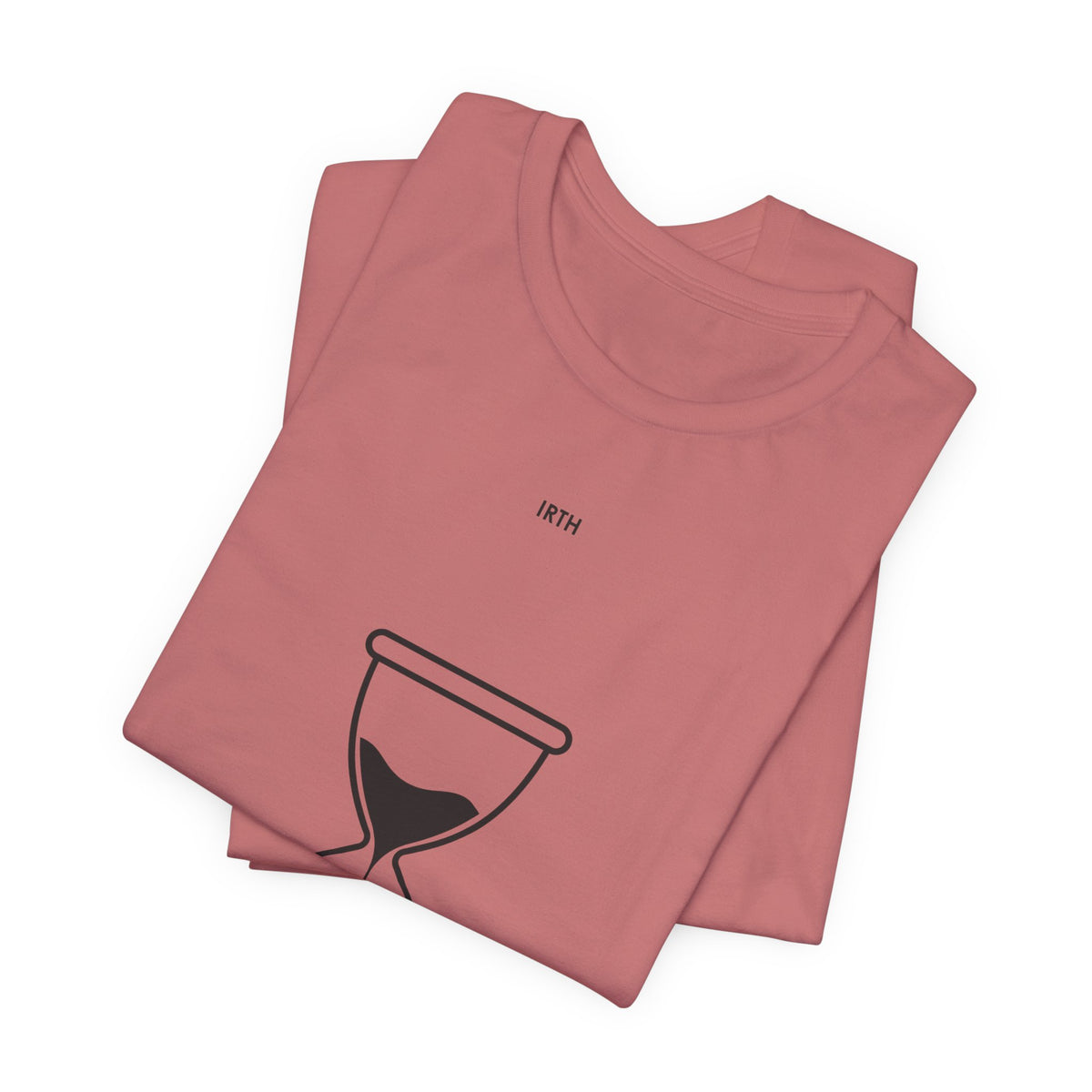 Arabic Hourglass T‑Shirt — من زمن إلى زمن Minimalist Tee