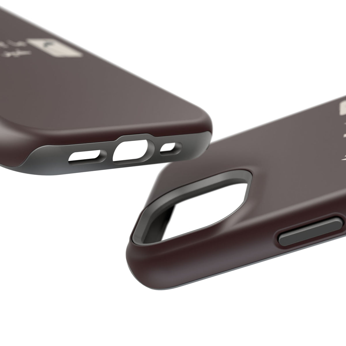 Persian Text Magnetic Impact-Resistant Phone Case — "ما بقی منت... خبر نترک" Minimal Brown