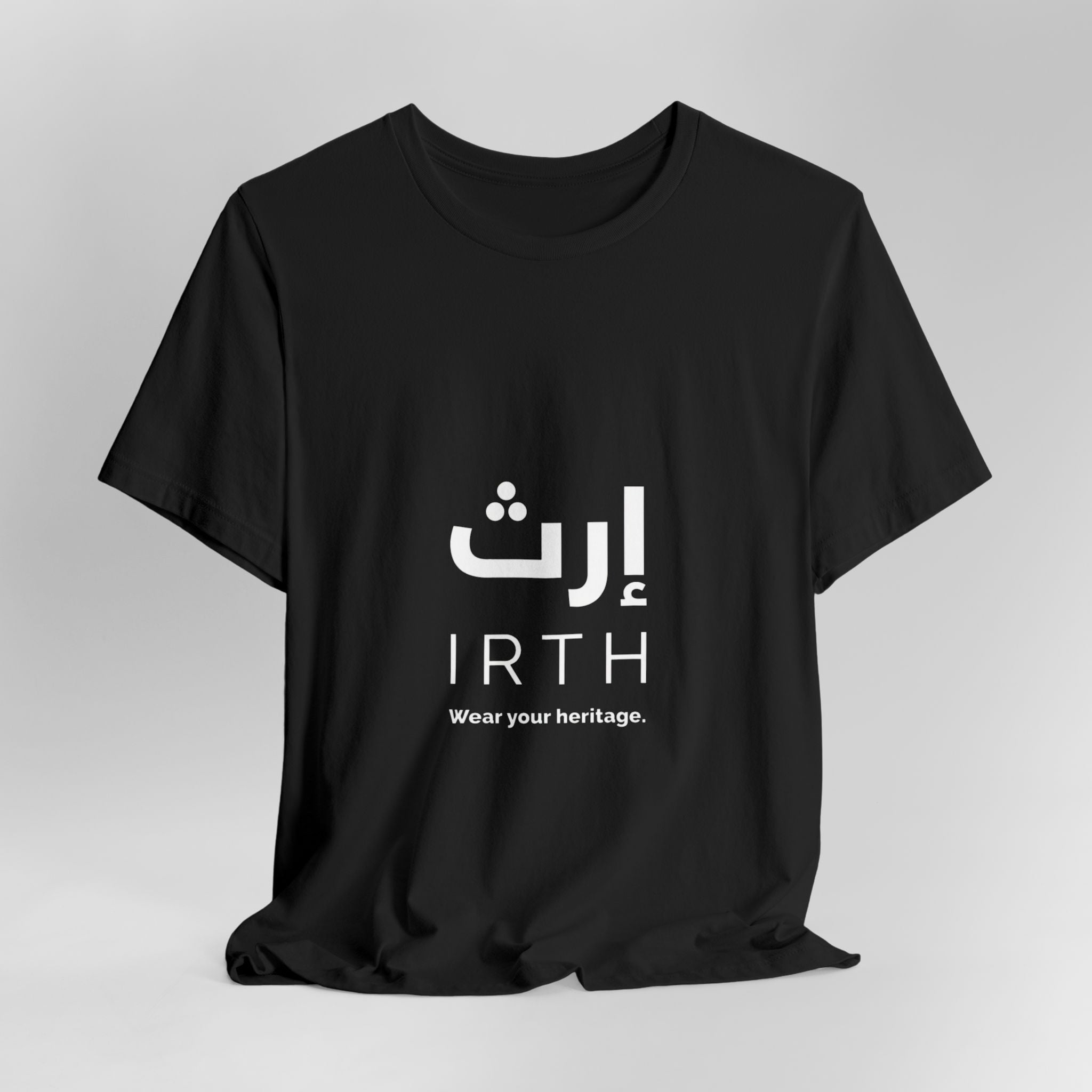 Arabic T‑Shirt — "ليس المهم أن تمر بل أن تترك أثرا" - Circle Design - Legacy Collection