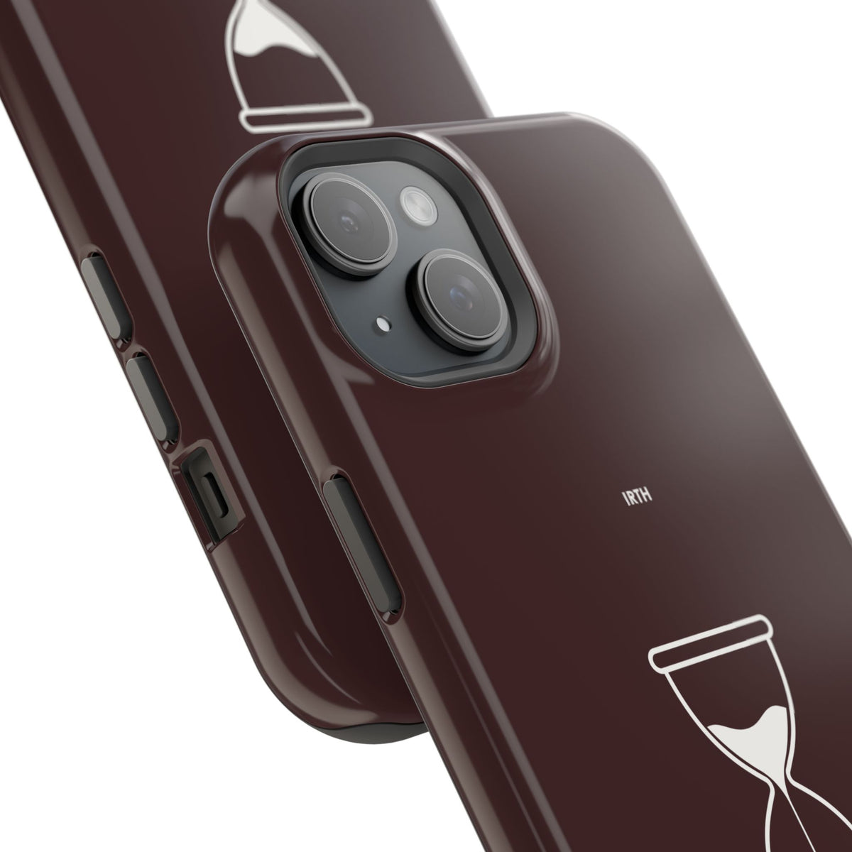Magnetic Phone Case — Hourglass Design with Arabic "من زمن إلى زمن"