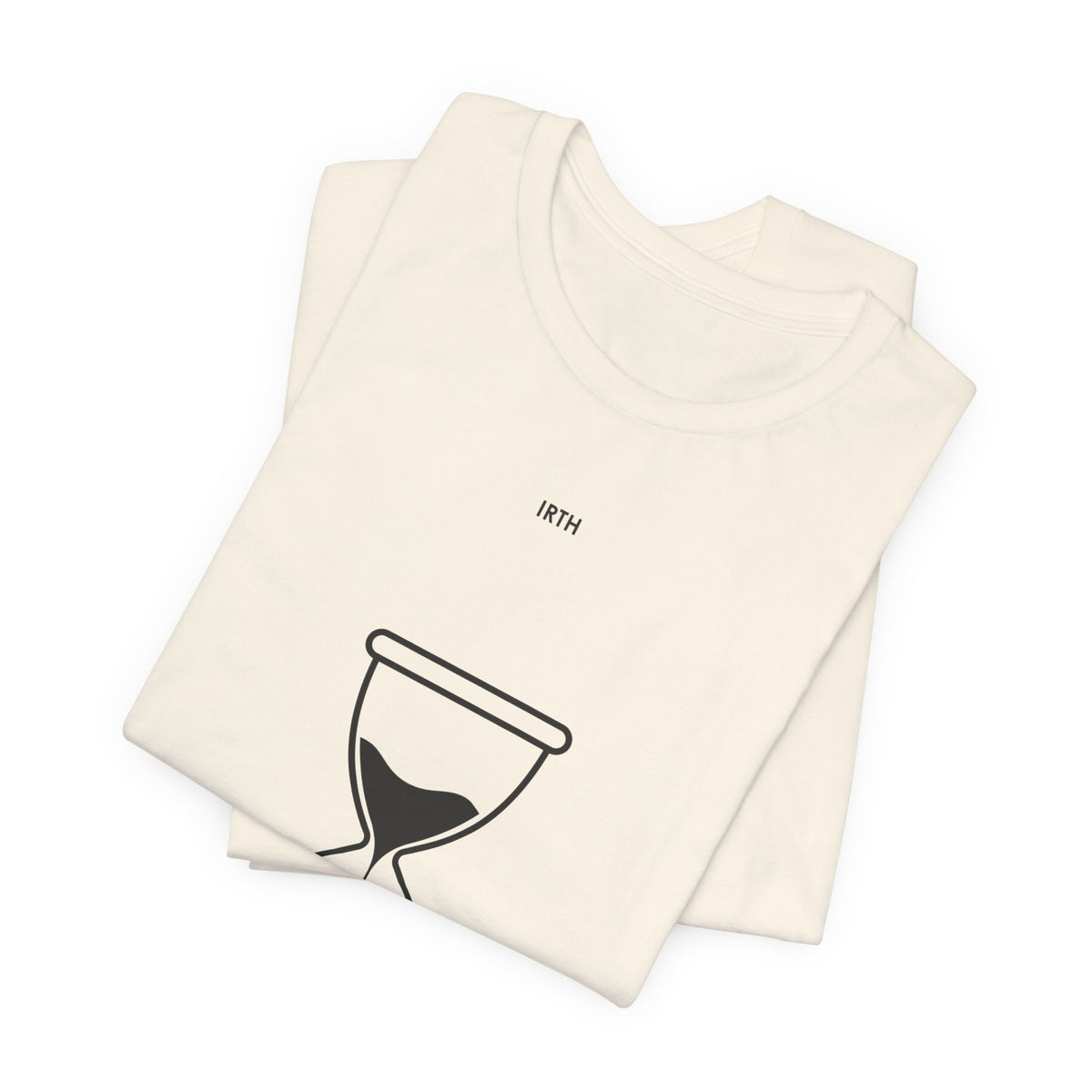 Arabic Hourglass T‑Shirt — من زمن إلى زمن Minimalist Tee