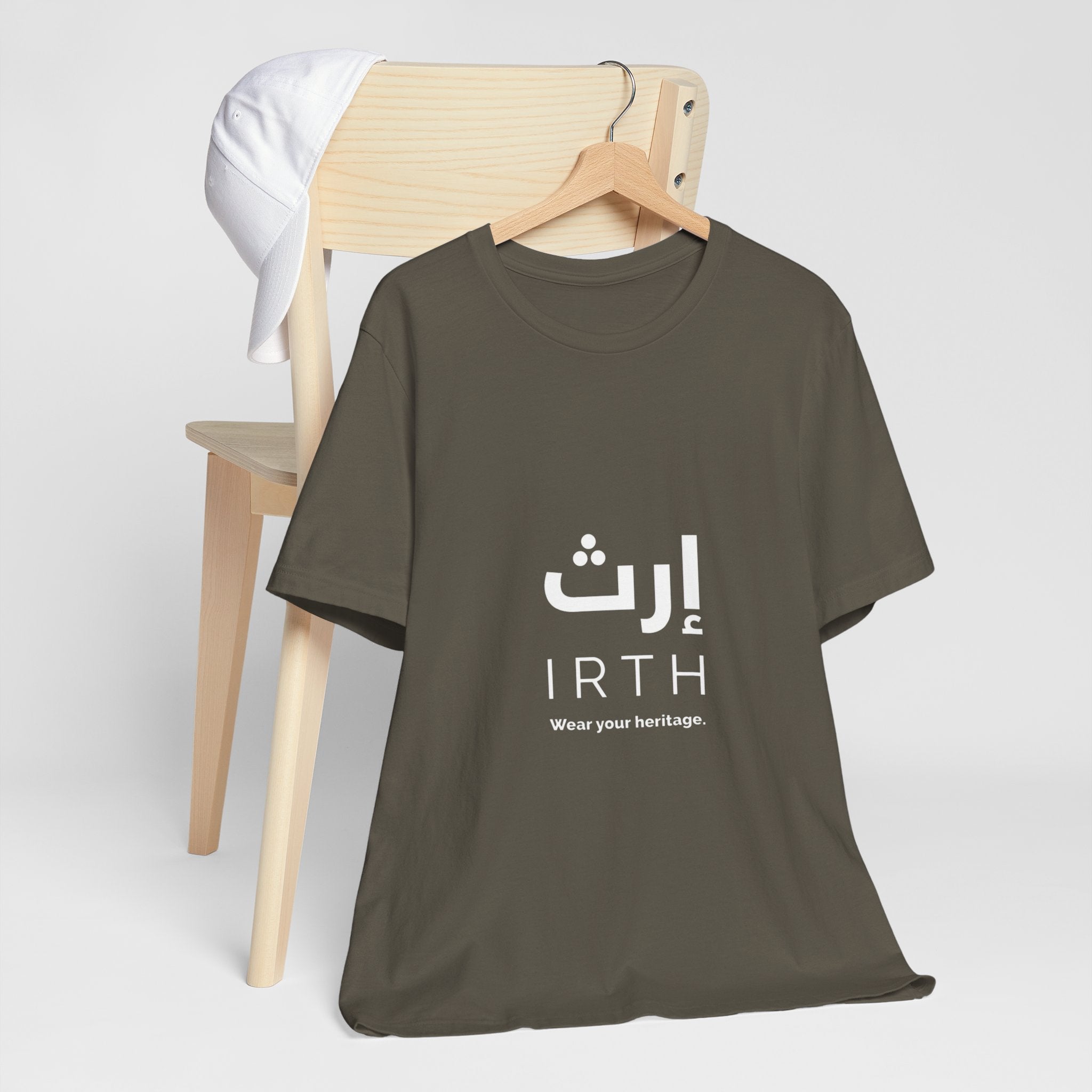 Arabic T‑Shirt — "ليس المهم أن تمر بل أن تترك أثرا" - Circle Design - Legacy Collection