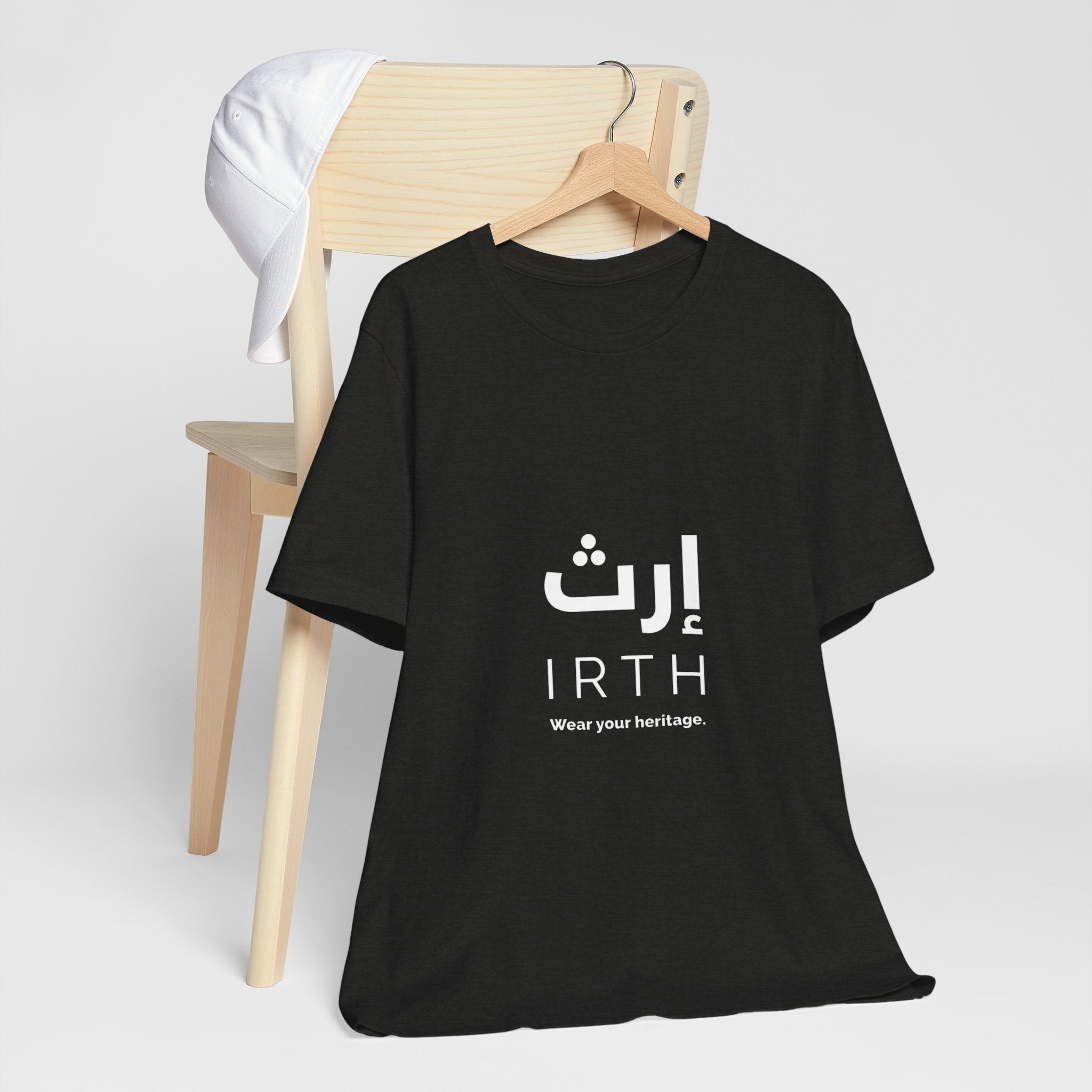 Arabic T‑Shirt — "ليس المهم أن تمر بل أن تترك أثرا" - Circle Design - Legacy Collection