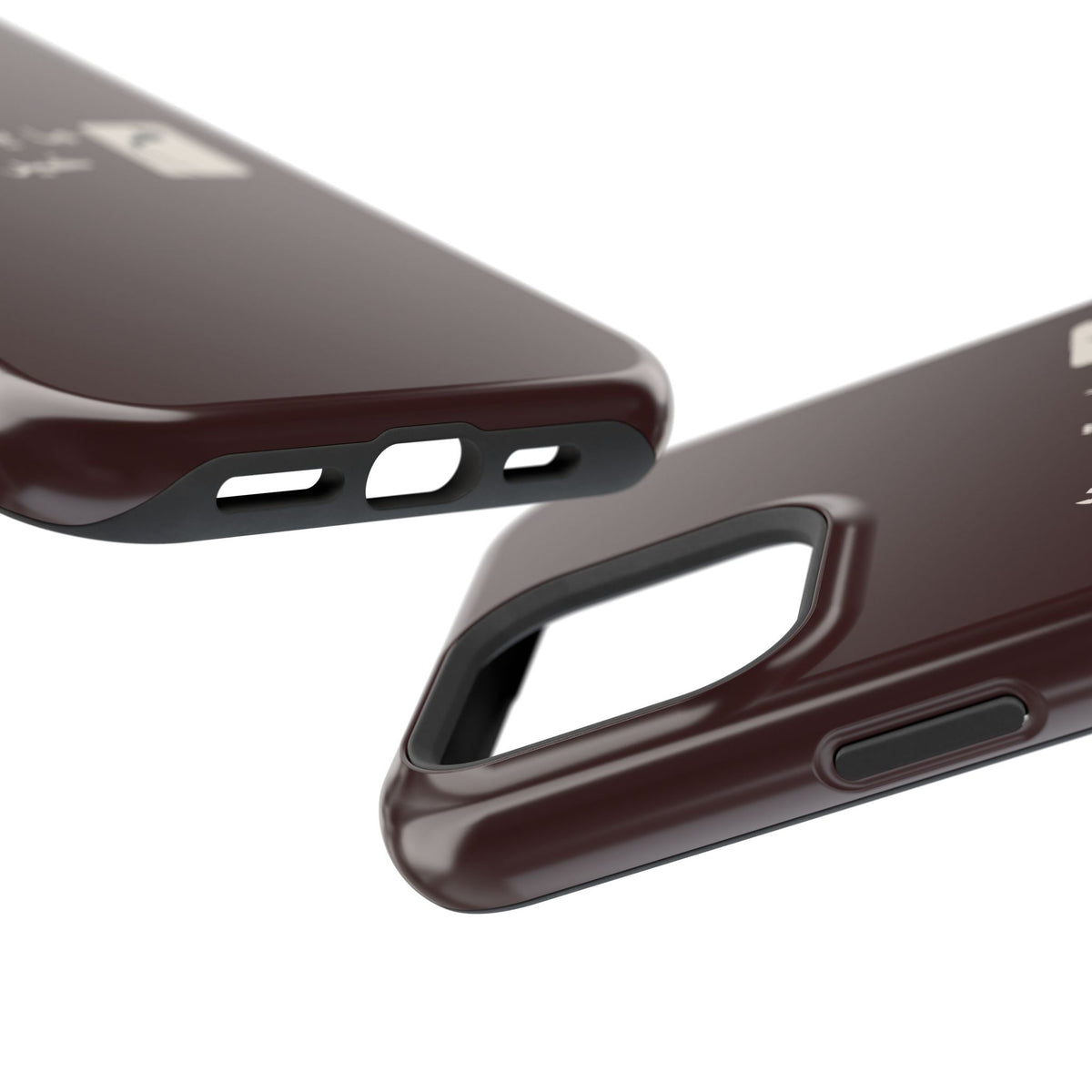 Persian Text Magnetic Impact-Resistant Phone Case — "ما بقی منت... خبر نترک" Minimal Brown