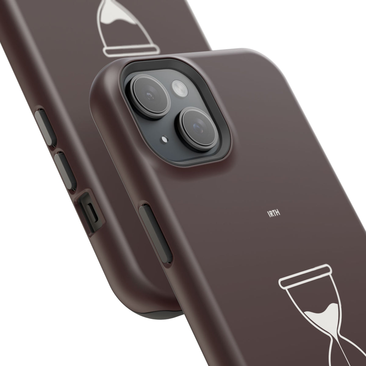 Magnetic Phone Case — Hourglass Design with Arabic "من زمن إلى زمن"