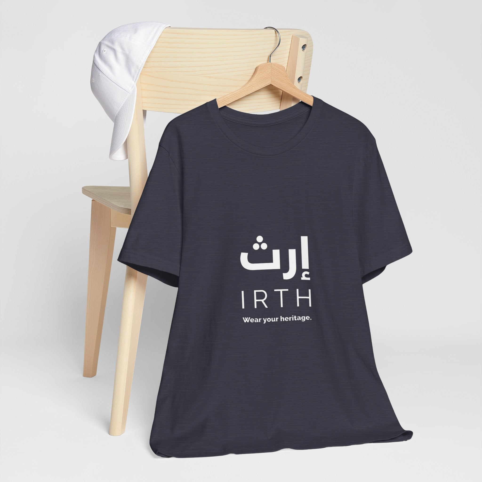 Arabic T‑Shirt — "ليس المهم أن تمر بل أن تترك أثرا" - Circle Design - Legacy Collection