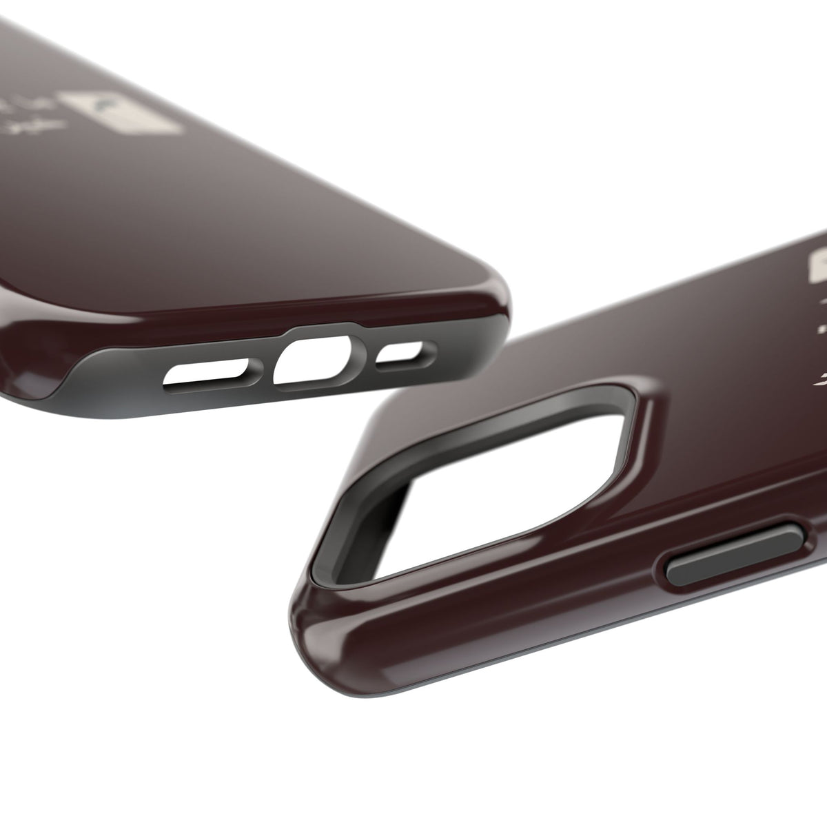 Persian Text Magnetic Impact-Resistant Phone Case — "ما بقی منت... خبر نترک" Minimal Brown