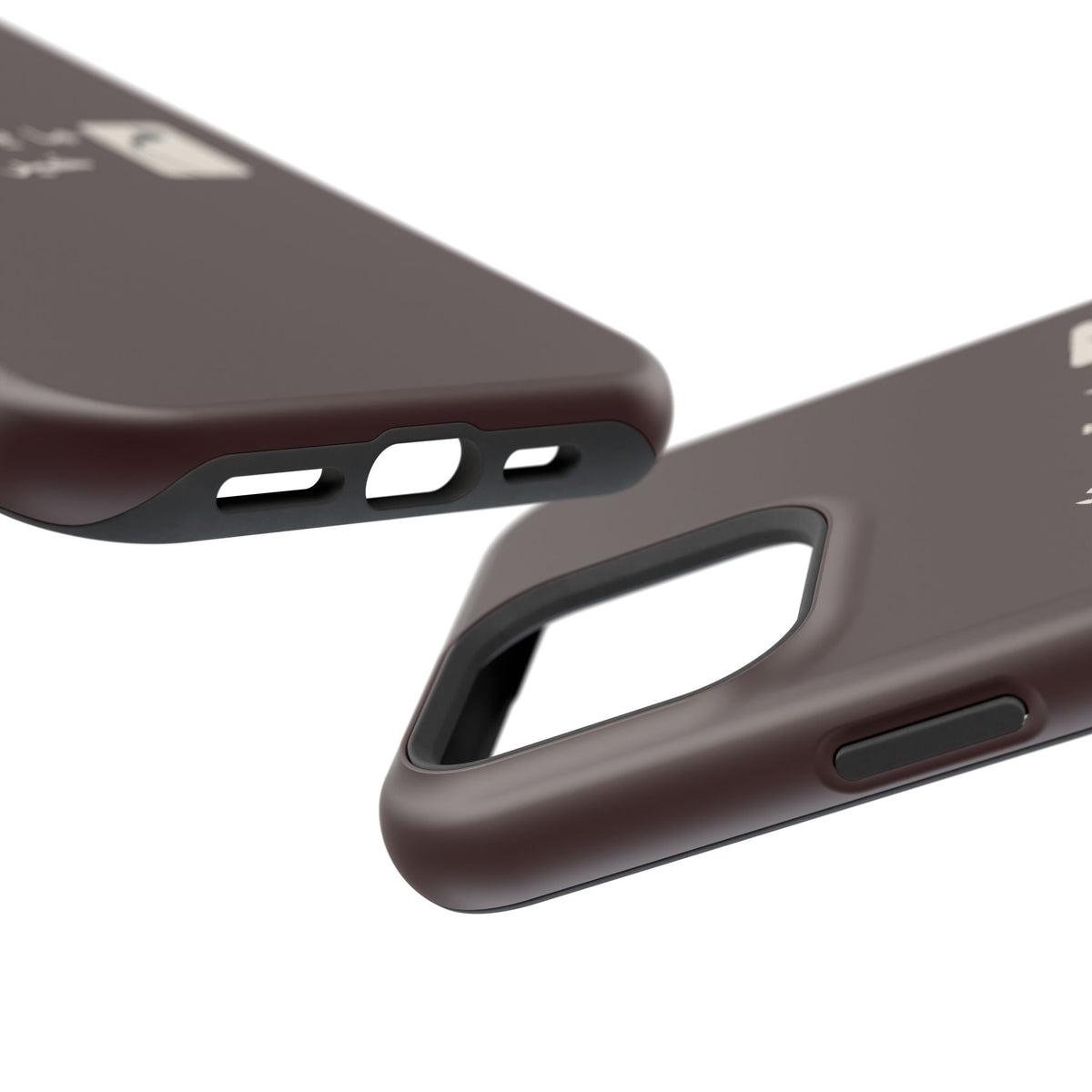 Persian Text Magnetic Impact-Resistant Phone Case — "ما بقی منت... خبر نترک" Minimal Brown