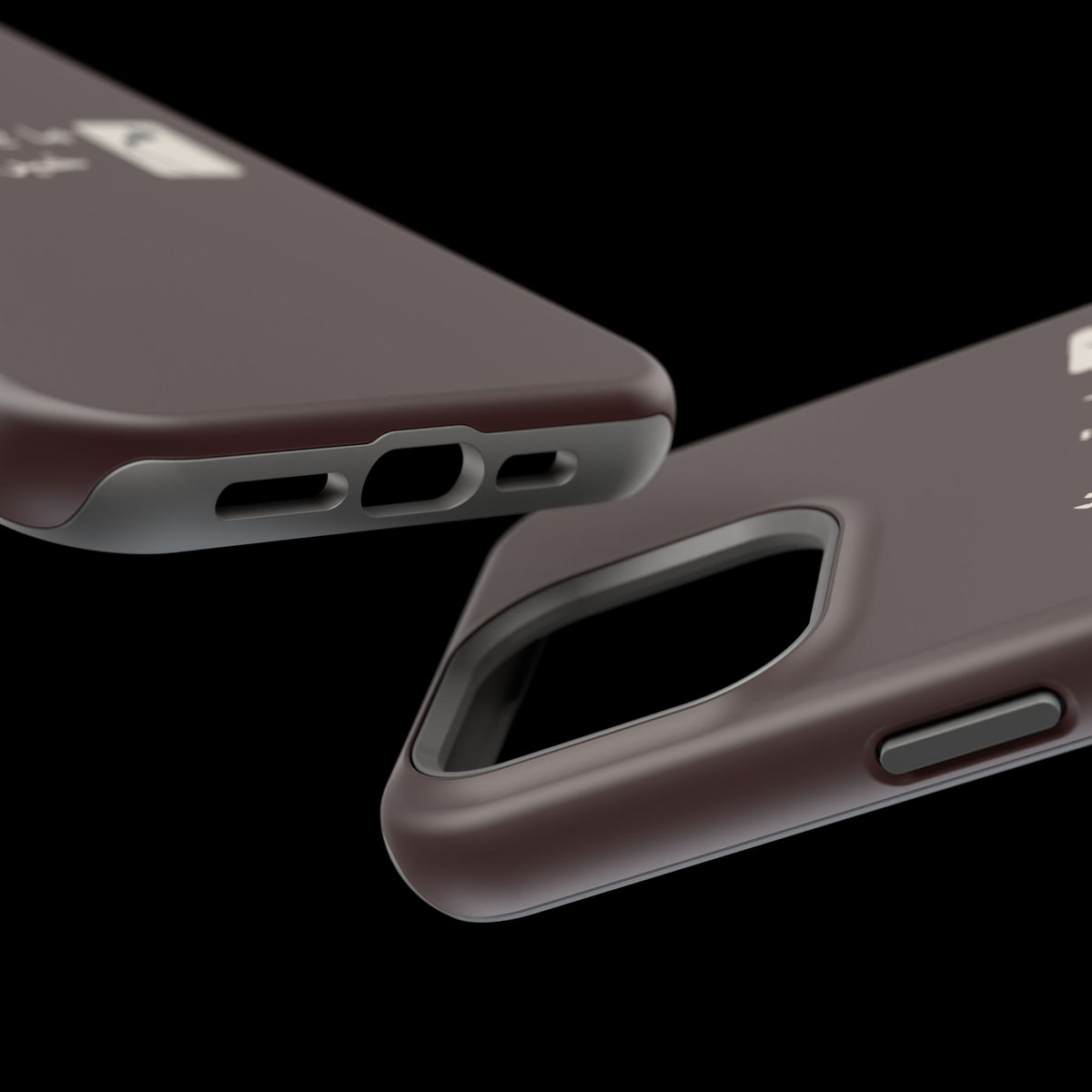 Persian Text Magnetic Impact-Resistant Phone Case — "ما بقی منت... خبر نترک" Minimal Brown