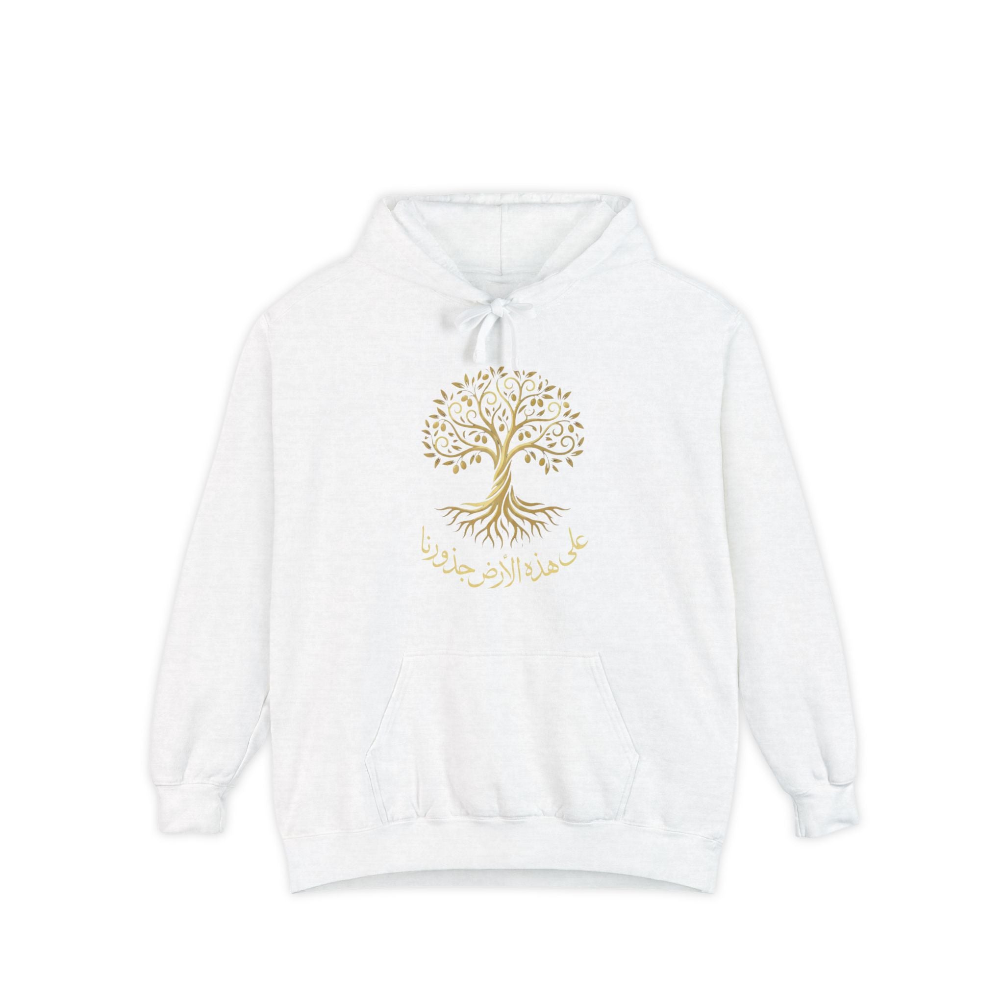 Roots Collection Hoodie - " على هذه الأرض جذورنا" (Our roots are on this land)