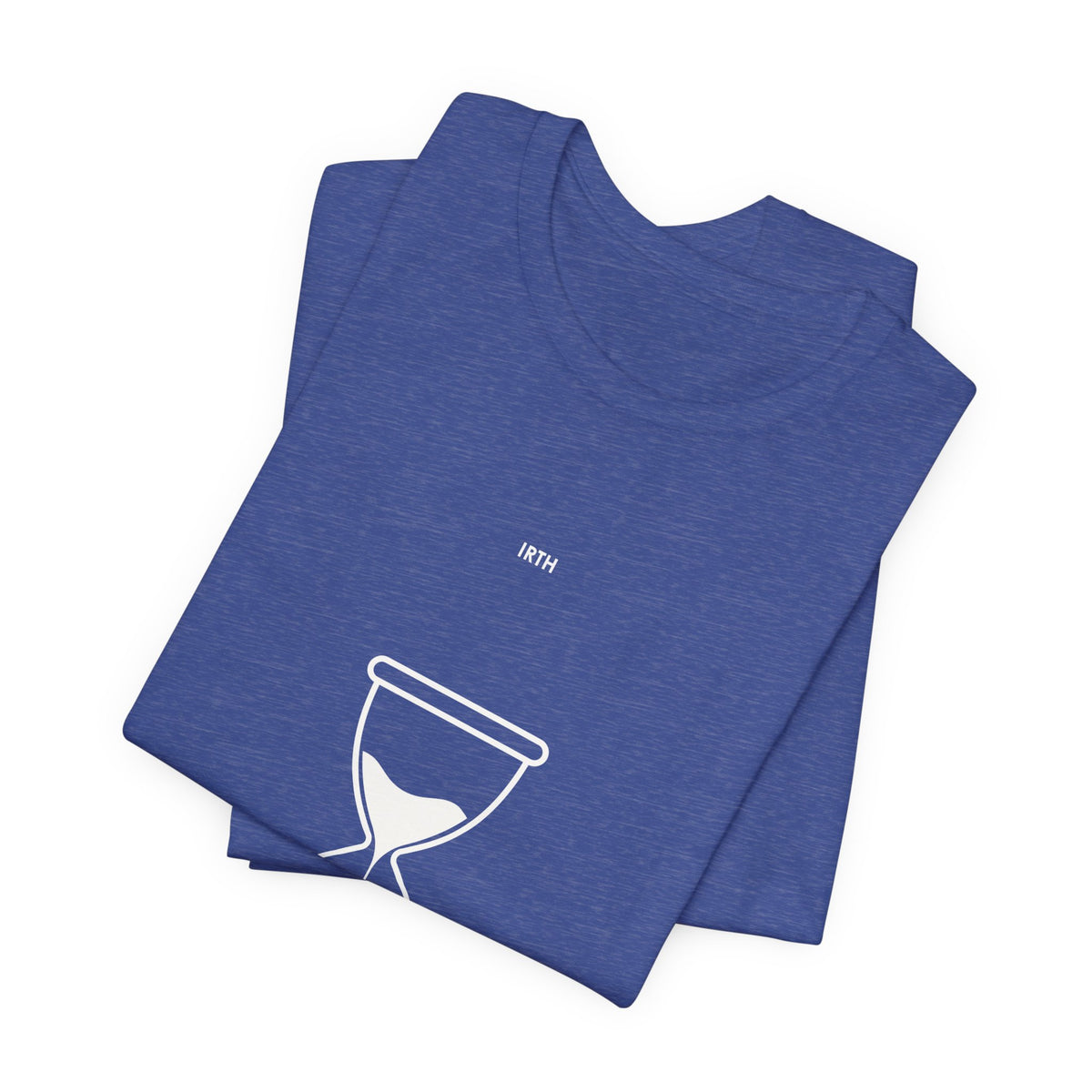 Hourglass Graphic Tee — Arabic "From Time to Time" Minimalist Shirt