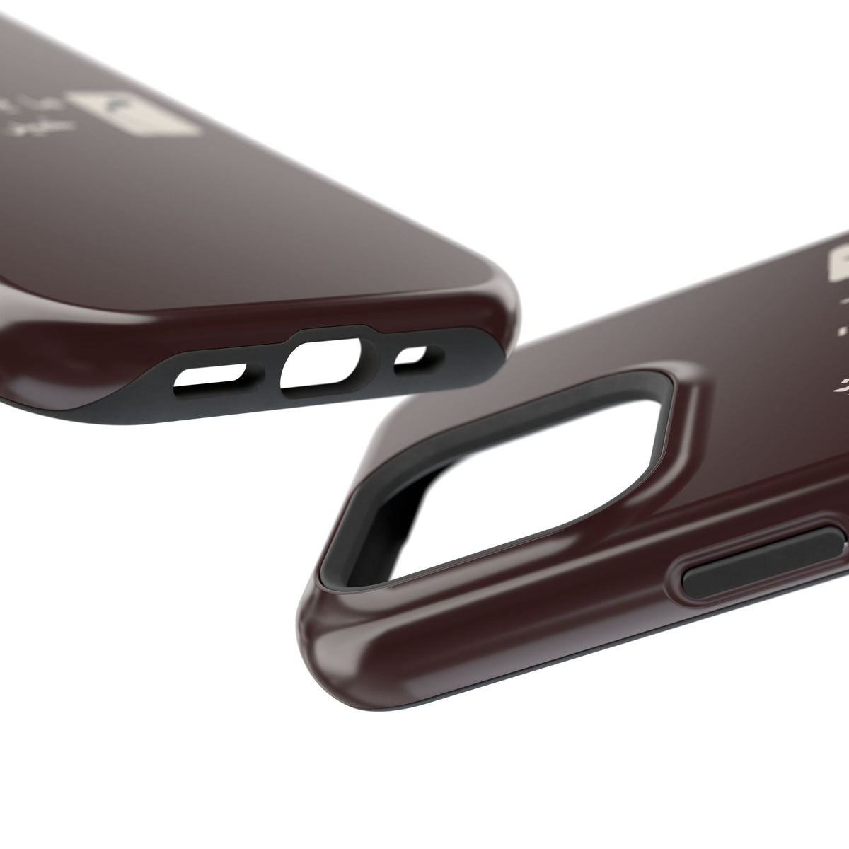 Persian Text Magnetic Impact-Resistant Phone Case — "ما بقی منت... خبر نترک" Minimal Brown