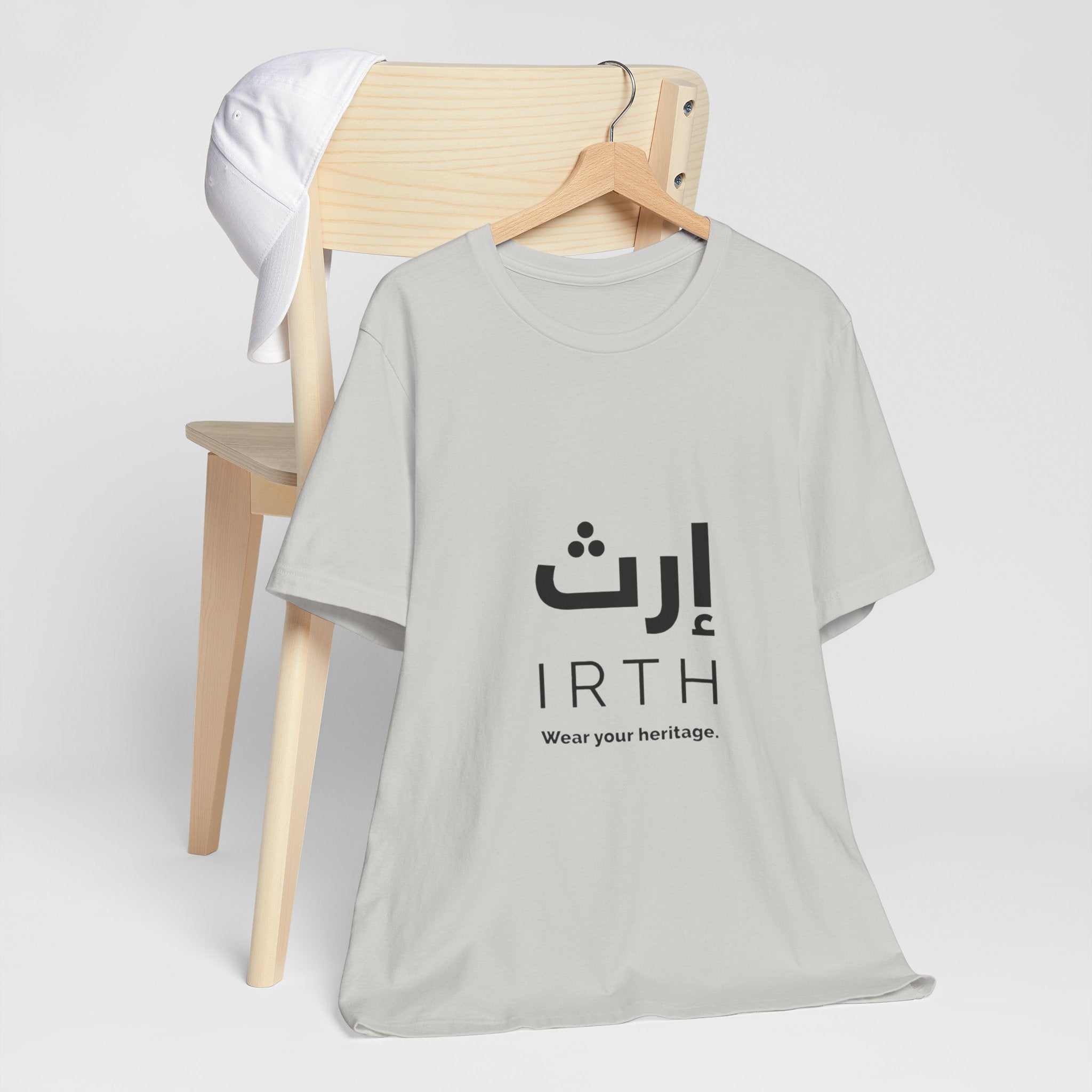 Arabic T‑Shirt — "ليس المهم أن تمر بل أن تترك أثرا" - Circle Design - Legacy Collection