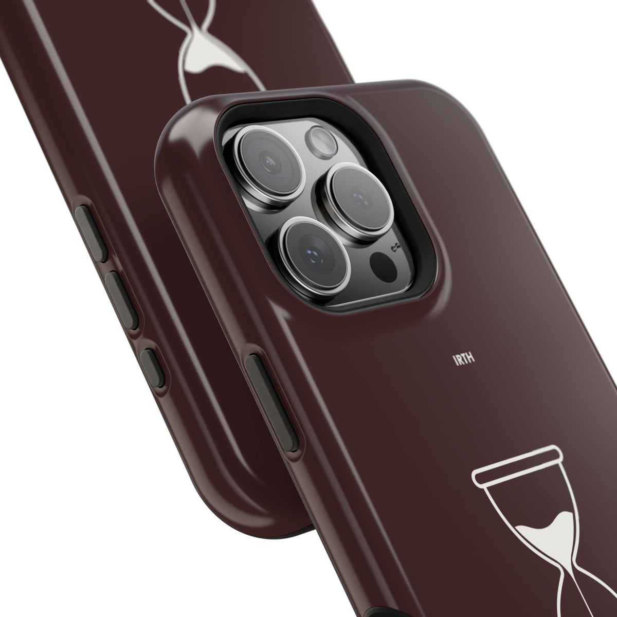 Magnetic Phone Case — Hourglass Design with Arabic "من زمن إلى زمن"